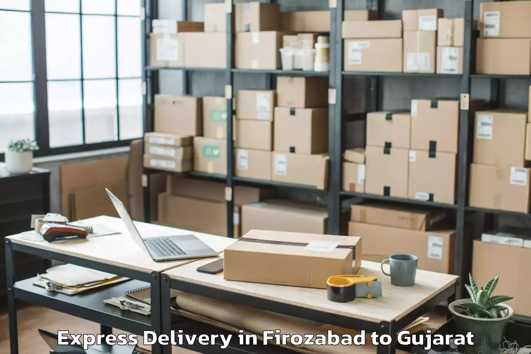 Quality Firozabad to Junagadh Agricultural Universi Express Delivery